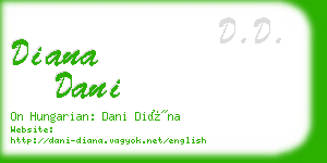 diana dani business card